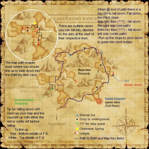 Uleguerand Range - Map / Paths Uleguerand Range - Map / Paths